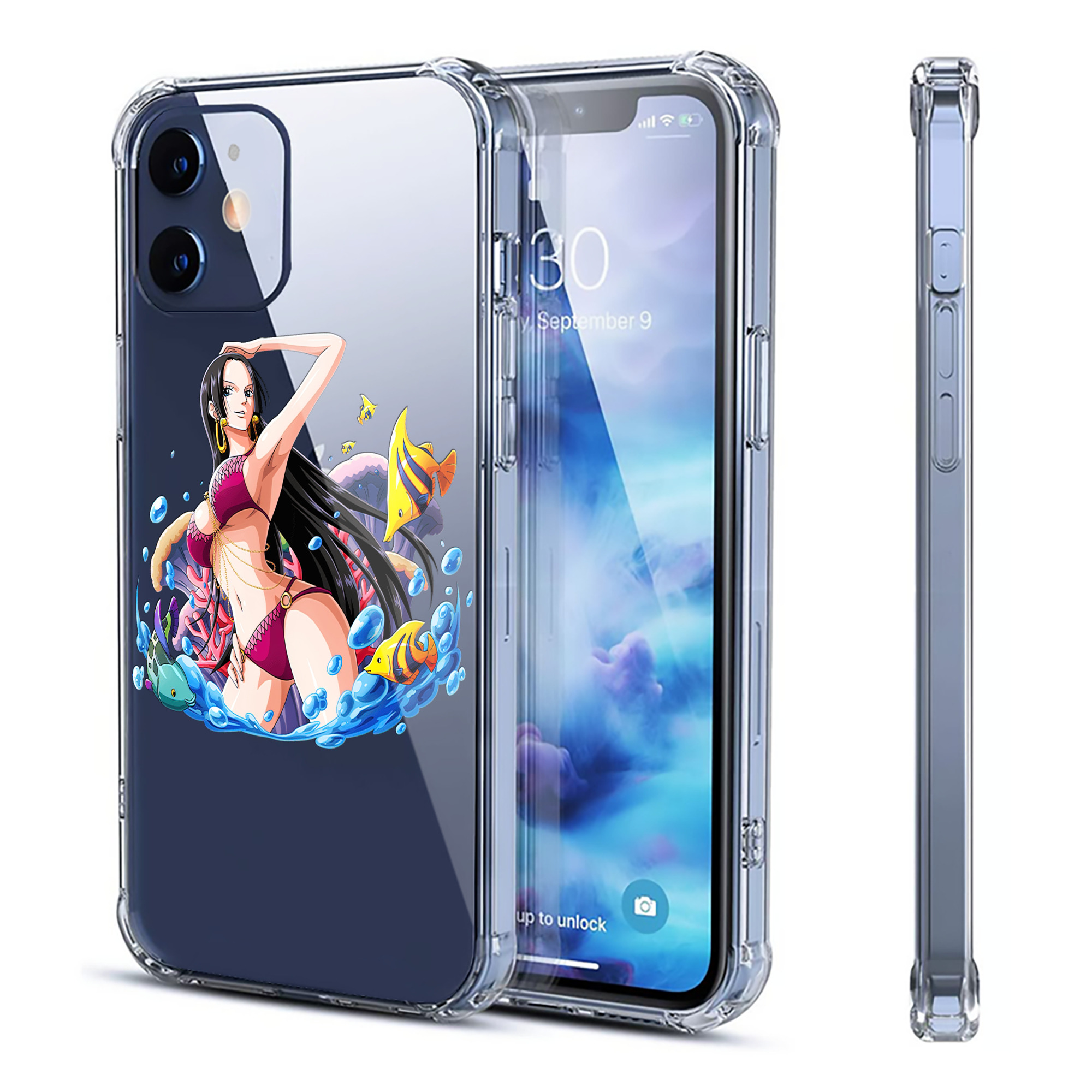 （画像用） ワンピース ボア・ハンコック ONE PIECE Boa·Hancock 【iPhone 12シリーズ対応】透明スマホケース（クリアソフトケース）